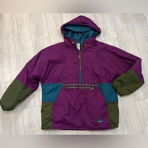 L.L. BEAN 1/2 zip mens vintage thinsulate winter coat sz. Large